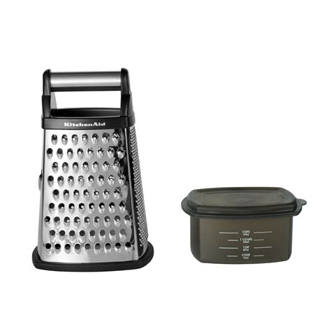 kitchenaid gourmet 4-sided stainless steel box grater|cuisipro box grater.